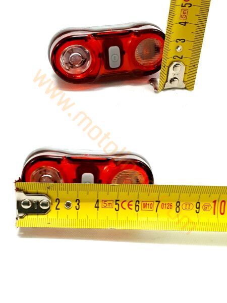 ARKA STOP 2 LED Lİ - OPTİK CAMLI - 3 FONKSİYONLU - SU GEÇİRMEZ [PİL DAHİL] RCTS-695