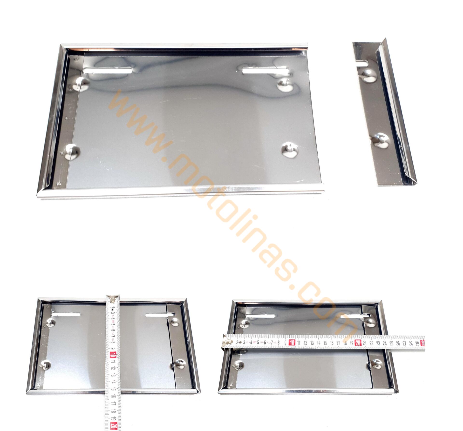 MOTOSİKLET PLAKALIK NİKEL SAÇ 25cm x 16cm - UNİVERSAL