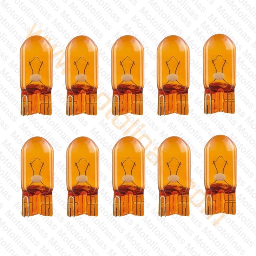 Turuncu T10 Dipsiz Park ve Gösterge Ampulü 12V 5W – 10’lu