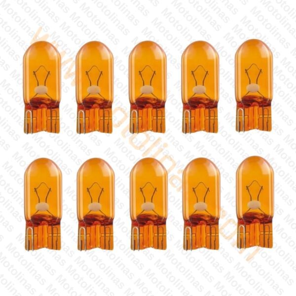 Turuncu T10 Dipsiz Park ve Gösterge Ampulü 12V 5W – 10’lu