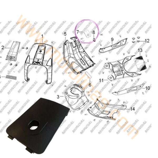 Kask Askı Yatağı -  Mondial Revival