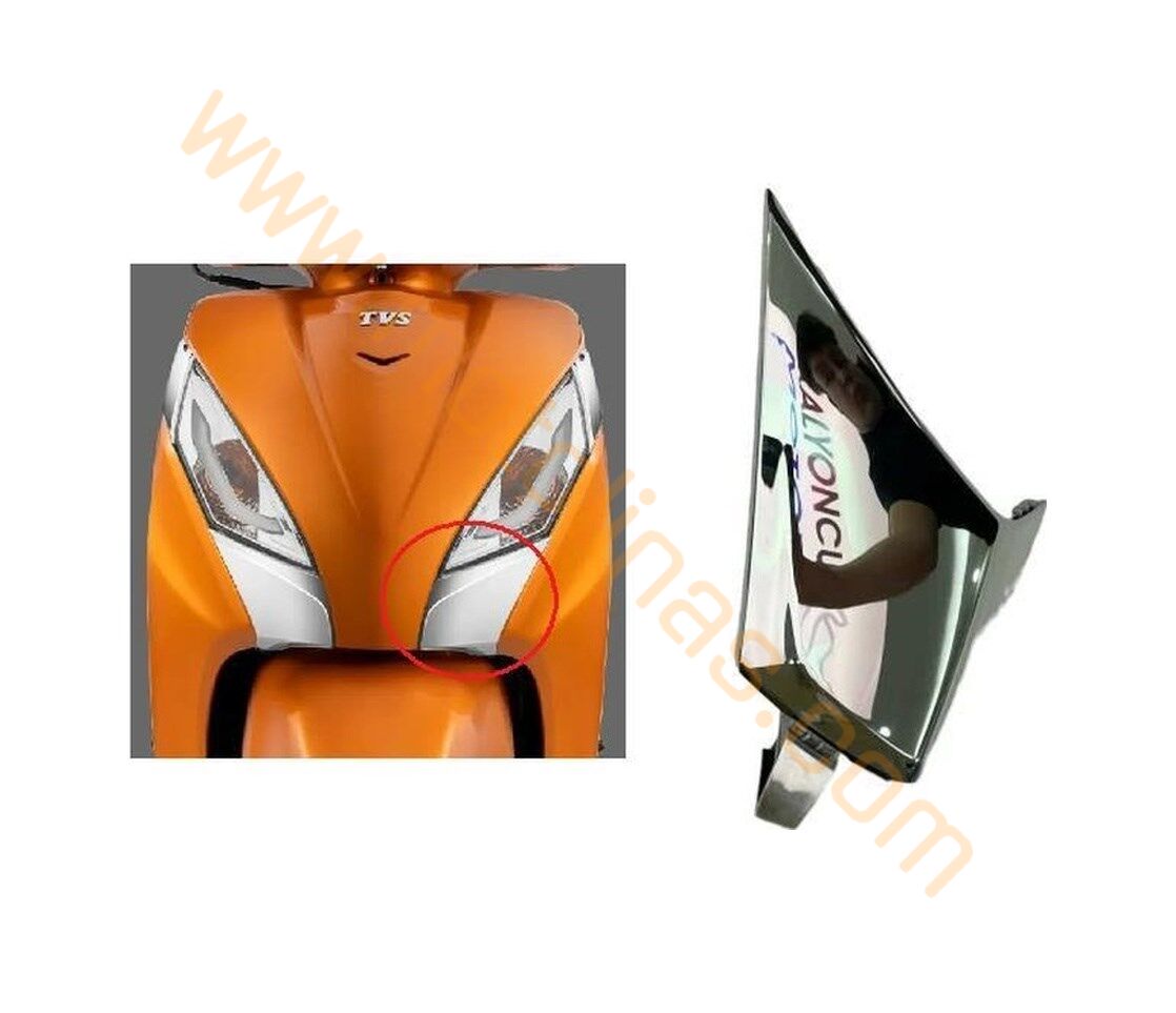 TVS JUPİTER 125 ÖN GRENAJ NİKELAJ PARÇA SOL ALT KROM PLASTİK