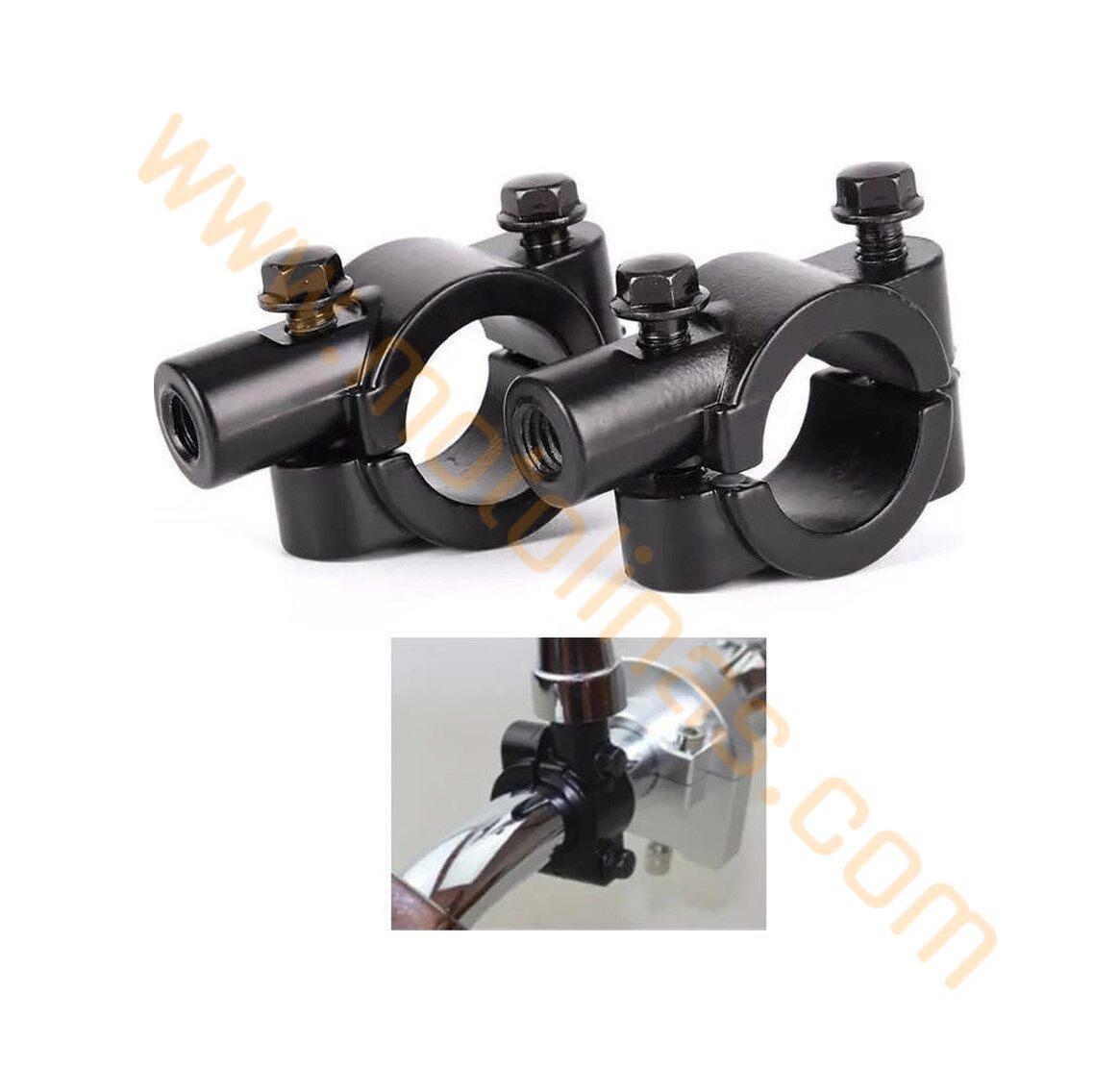 MOTOSİKLET BİSİKLET ELEKTRİKLİ BİSİKLET AYNA BAĞLANTI KELEPÇESİ TAKIM 10mm