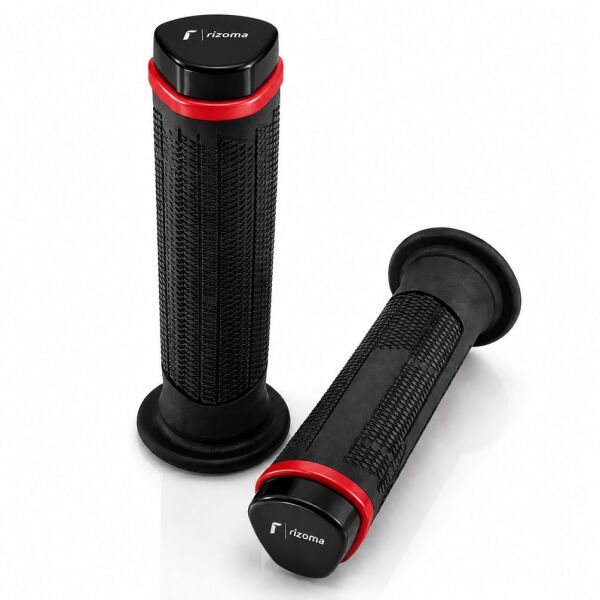 Rizoma Full Silikon Motosiklet Elcik Takımı Kırmızı Universal 22 mm Gidon Uyumlu
