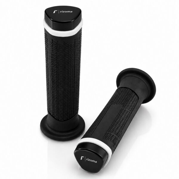 Rizoma Full Silikon Motosiklet Elcik Takımı Beyaz Universal 22 mm Gidon Uyumlu