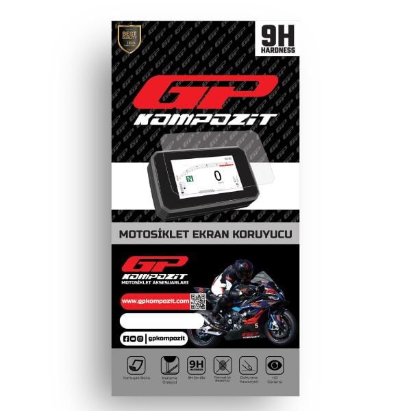 Kilometre Koruyucu Cam Film Şeffaf Gp Kompozit - Honda Forza 250 2025-2026