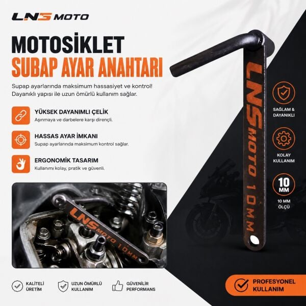 Subap Ayar Anahtarı [10mm] Lnsmoto - Motosiklet