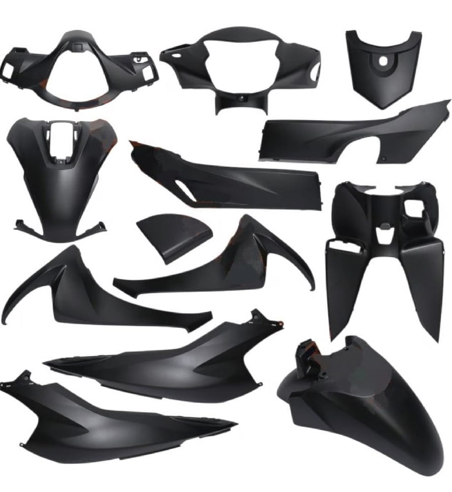 Kaporta Set [mat Siyah] - Honda Dio