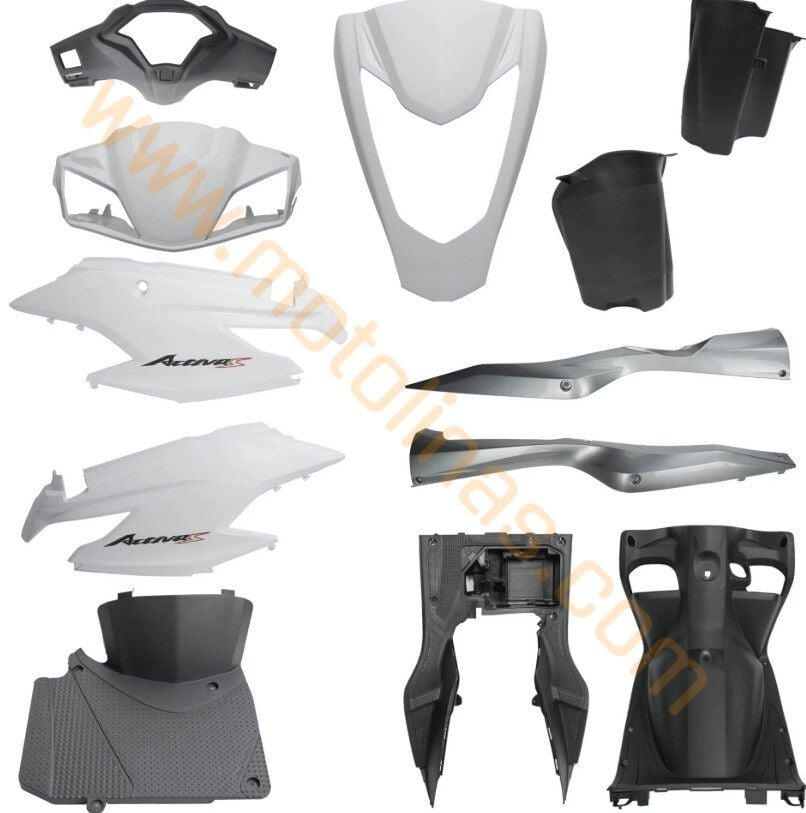 Kaporta Seti 12 Parça Eski Model [a Kalite] Beyaz - Honda Activa S 125