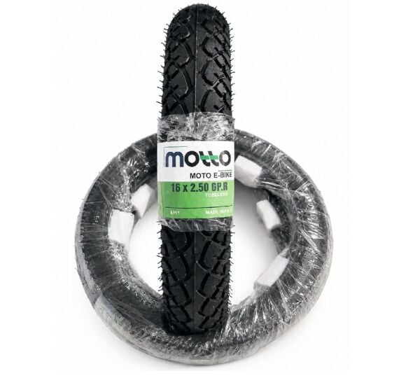 Motto 16x2.50 Elektrikli Bisiklet Dış Lastik E-City Desen Pakistan Üretimi E-Bike Lastiği