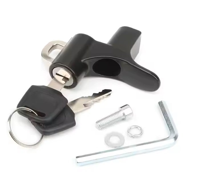 Scooter Uyumlu Kask Kilidi + Askı Aparatlı - İthal