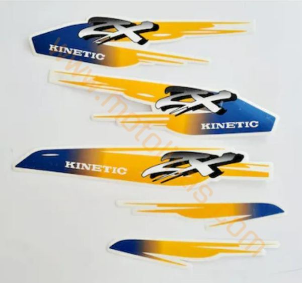 HONDA KİNETİC STİCKER ARMA SETİ MAVİ