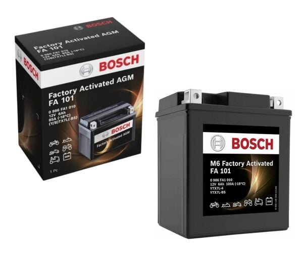 Bosch YTX7L-BS 12V 6Ah AGM Motosiklet Aküsü FA101
