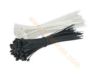 PLASTİK CIRT KELEPÇE 3.6 X 300MM BEYAZ