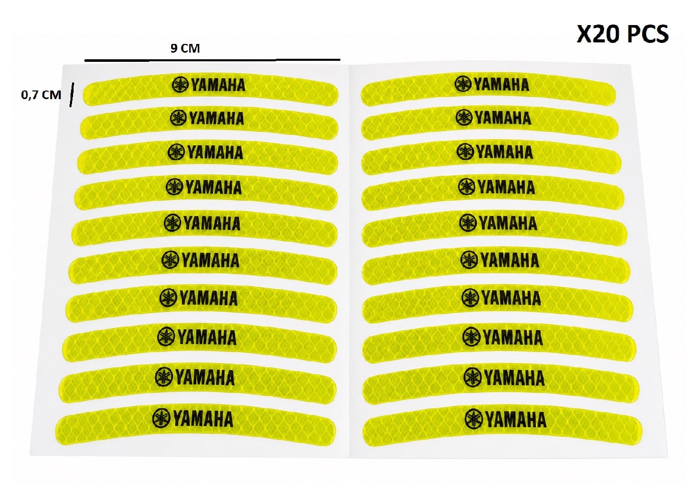 Yamaha Jant Şeridi [ithal Özel Ürün] 20 Adet 2 Jant İçin