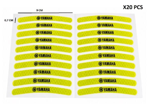 Yamaha Jant Şeridi [ithal Özel Ürün] 20 Adet 2 Jant İçin