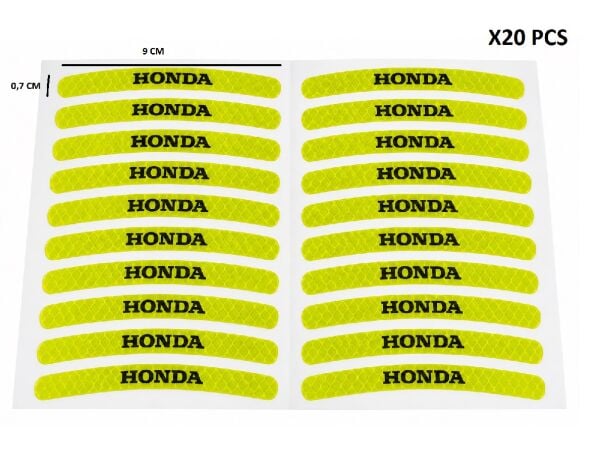 Honda Jant Şeridi [ithal Özel Ürün] 20 Adet 2 Jant İçin