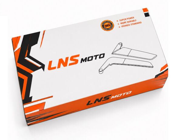 Motosiklet Katlanır Ayna Mat Siyah Büyük Yarasa H2 Model Universal