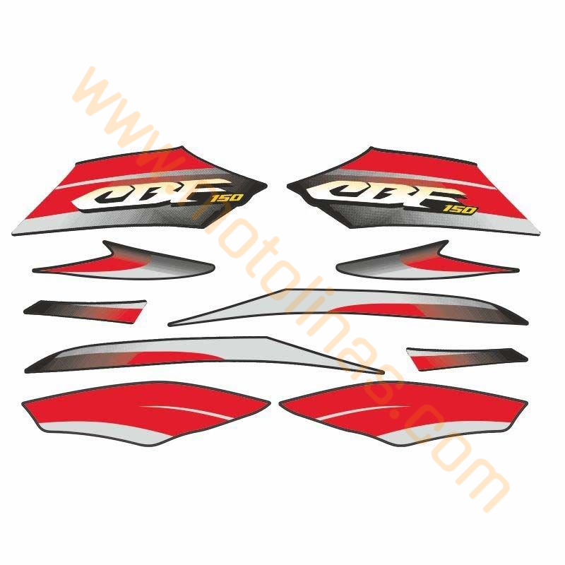 HONDA CBF150 KAPORTA STİCKER SETİ SİYAH