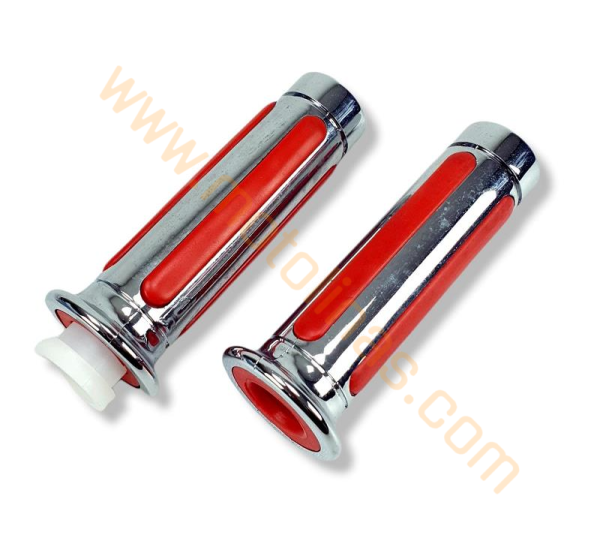 MOTOSİKLET ELCİK TAKIM KIRMIZI KROM MONSTER SERİ - MUHTELİF