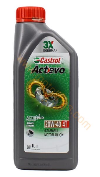 Castrol Actevo 20W-40 4T Motor Yağı 12 x 1 L