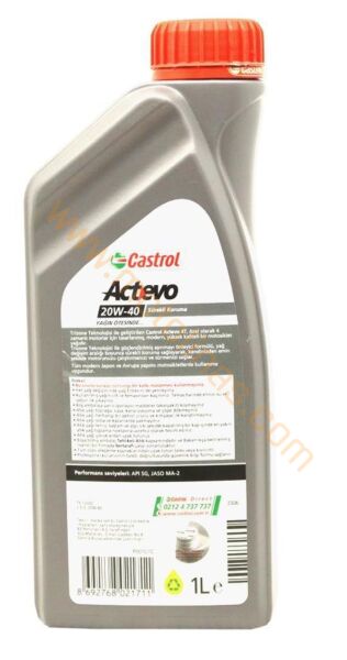 CASTROL ACTEVO 20W40 4T 1 Lt 4 ZAMANLI MOTOSİKLET YAĞI