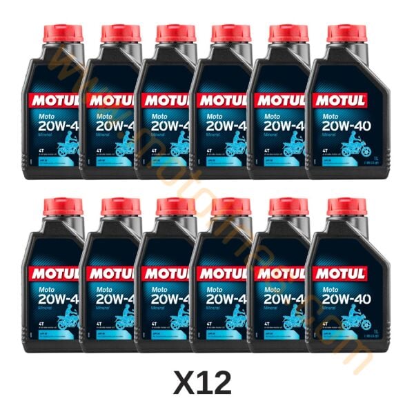 Motul Moto 20W-40 4t Mineral Motosiklet Yağı 1 L 1 Koli 12 Adet