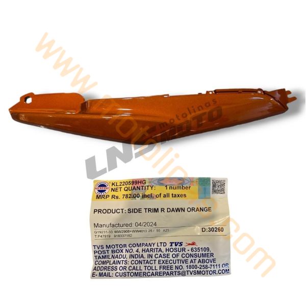 TVS Jüpiter 125 Sağ Marşbiyel Turunuc Orjinal, KL220599HG