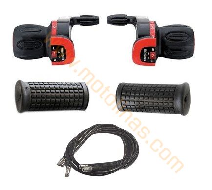 GRIP SHIFT VİTES KOLU 7 Lİ NO-INDEX KDSG-08 [SET- TEKLİ AMBALAJ] - KIRMIZI - SAIGUAN