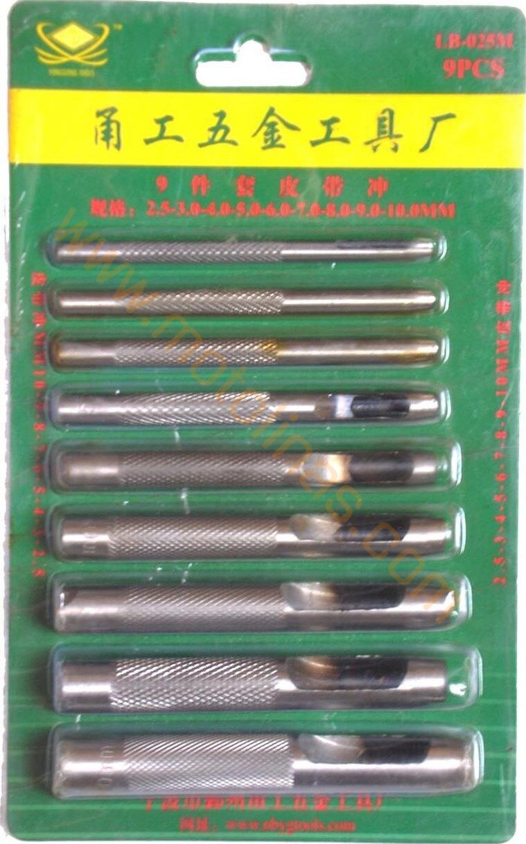 DERİ, CONTA, DELME APARATIT 10 PARÇA 2,5mm-10mm MODEL PROFESYONEL