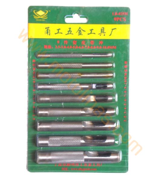 DERİ, CONTA, DELME APARATIT 10 PARÇA 2,5mm-10mm MODEL PROFESYONEL