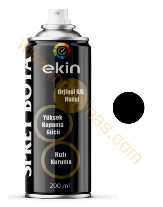 Parlak Siyah Sprey Boya 200 ML Çok Amaçlı