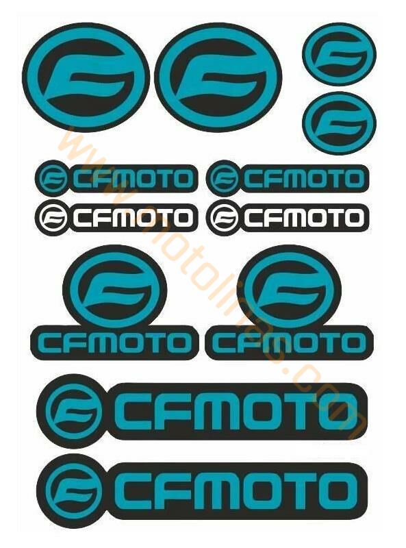 MOTOSİKLET CF MOTO - 12 PARÇA MAVİ A4 BOYUT - UNİVERSAL