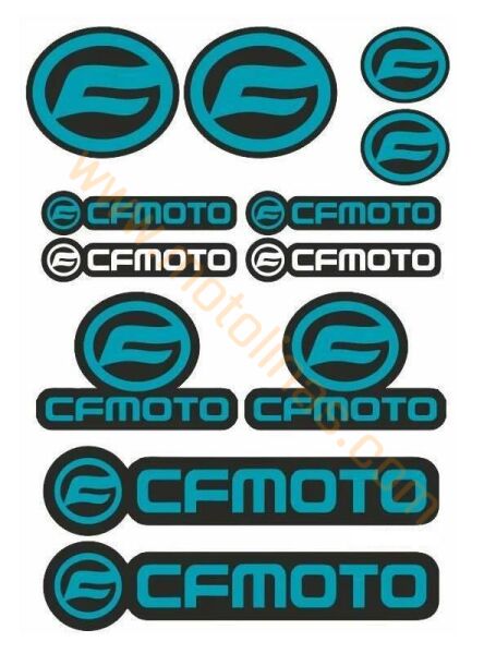 MOTOSİKLET CF MOTO - 12 PARÇA MAVİ A4 BOYUT - UNİVERSAL