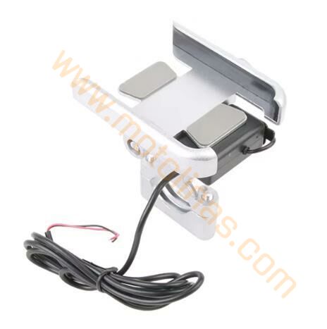 MOTOSİKLET TELEFON TUTUCU [USB GİRİŞLİ] GİDON BAĞLANTI, ALEMİNYUM
