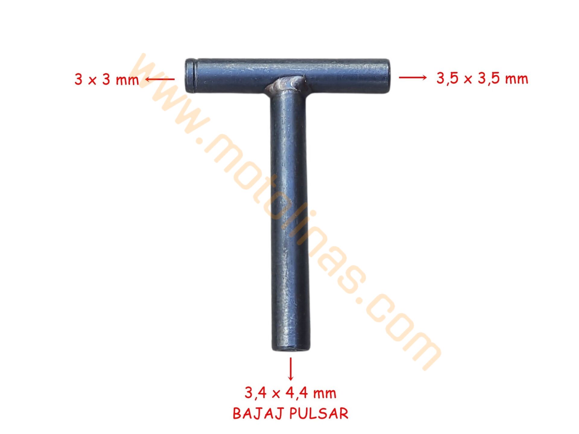 Sibop Ayar Anahtarı T Tipi 3-3.5-4-4.4 mm Pulsar Cub Scooter