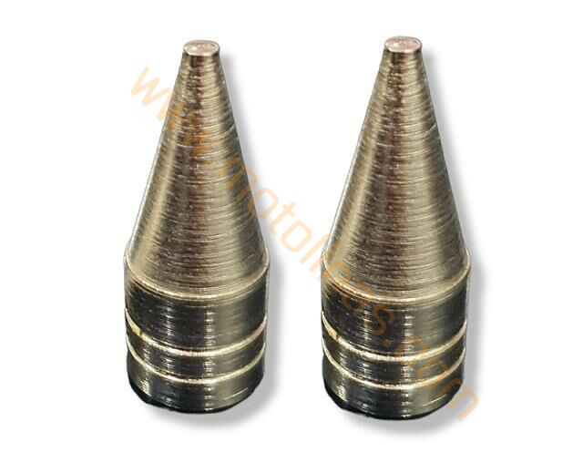 MOTOSİKLET SİBOP KAPAĞI İTHAL DEMİR 2 ADET SİVRİ MODEL KROM