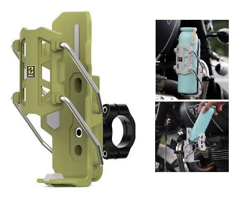 Universal Yeşil Otomatik Tutma Özellikli Matara Tutucu Motosiklet Bisiklet Scooter