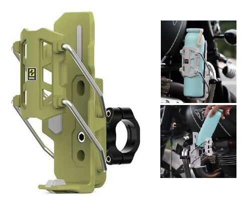 Universal Yeşil Otomatik Tutma Özellikli Matara Tutucu Motosiklet Bisiklet Scooter