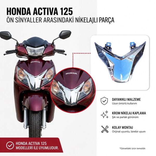 Sinyal Ara Dekor Kapak 64302-k0l-d00 - Honda Actıva 125 Deluxe