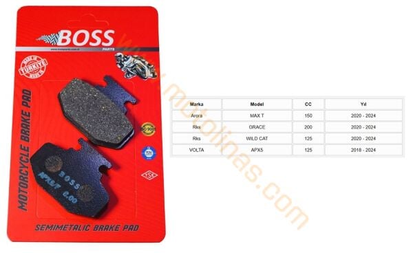 ÖN FREN DİSK BALATASI [BS985] ORGANİK - ARORA MAXT150, RKS GRACE200, WİLDCAT125, VOLTA APX5
