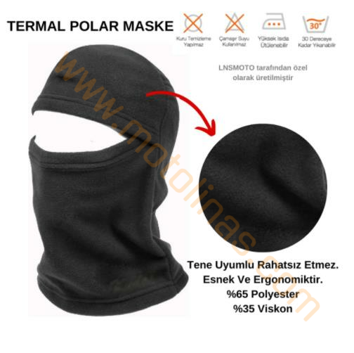 POLAR BALAKLAVA TAM KAPALI MASKE